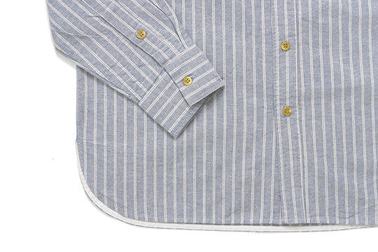 Striped Oxford Shirt - Columbia Blue